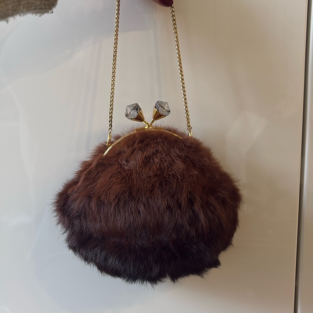 Mini fur bag from Italy